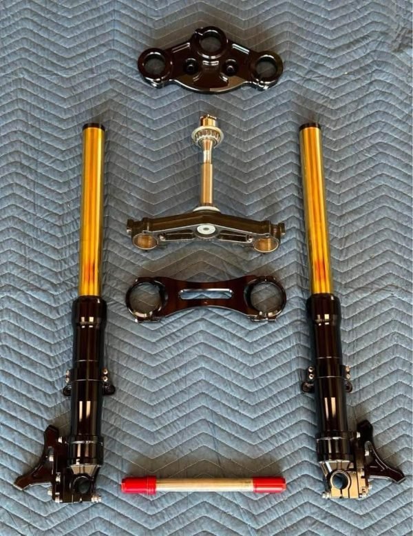 Complete Harley Davidson Chrome Front End Kit Touring Models - Image 3