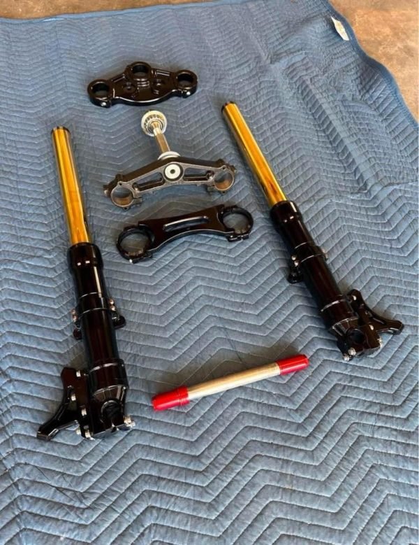 Complete Harley Davidson Chrome Front End Kit Touring Models - Image 8
