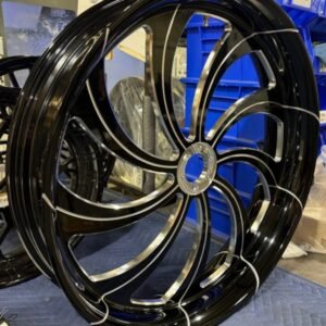 Alternative view of 26” Harley Black Contrast Wheel