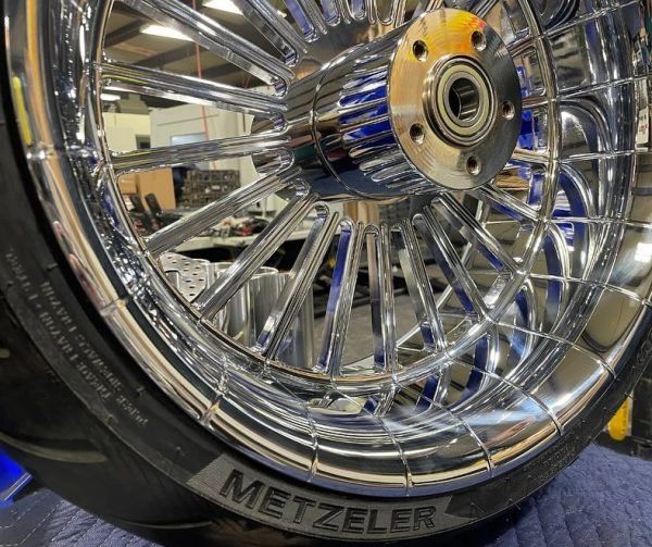 Harley Davidson Fat Boy Chrome wheels - Image 3