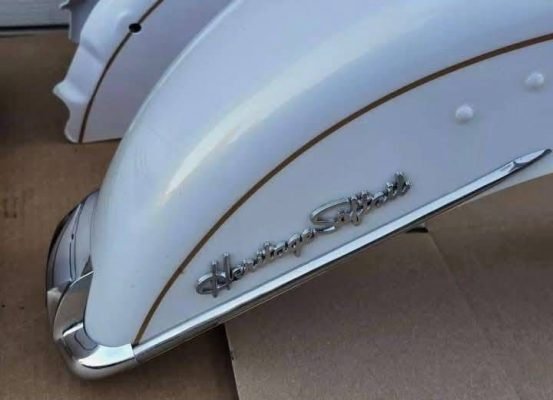 2004 to 2010 Harley Davidson Heritage Softail OEM Fuel Gas Tank Fender Set - Image 4